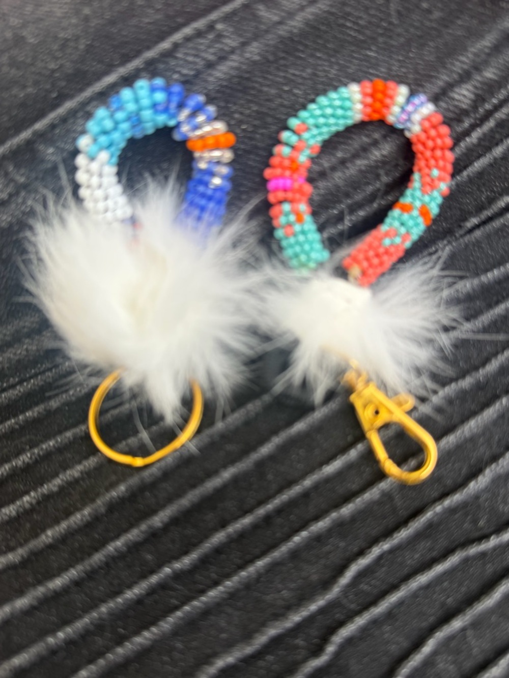 🪡Handmade Beaded Keychain ☀️ ☁️ - Picture 5 of 5